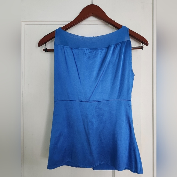 Antonio Melani blue silk tank - Picture 2 of 6